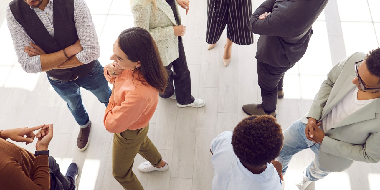 Group of people interacting